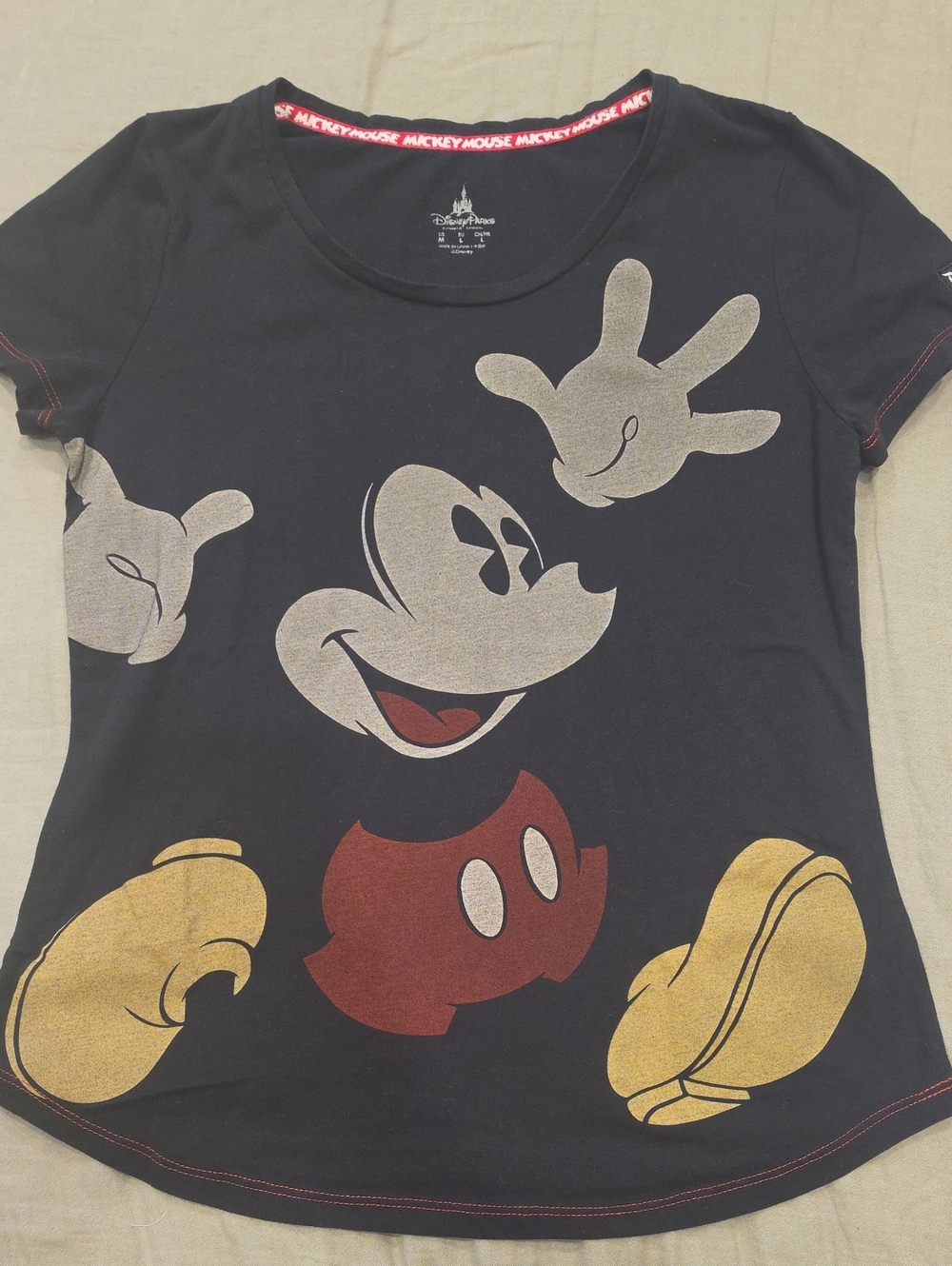 Disney Parks Disneyland Resort Mickey Mouse Split Face & Glove Graphic T-Shirt